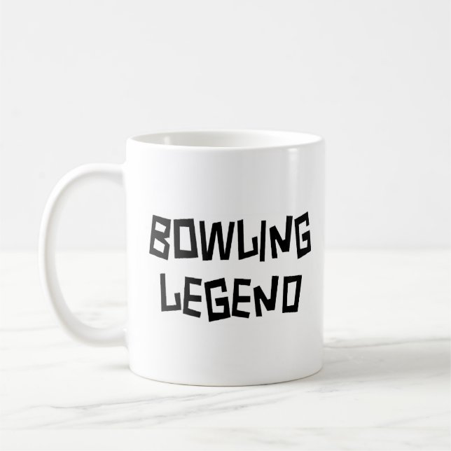 bowling legend coffee mug (Left)