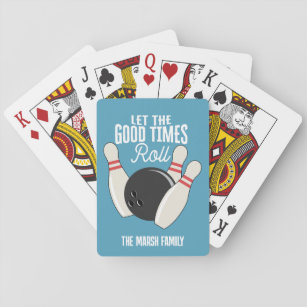 Bowling - Let The Good Times Roll - Vintage Design Playing Cards