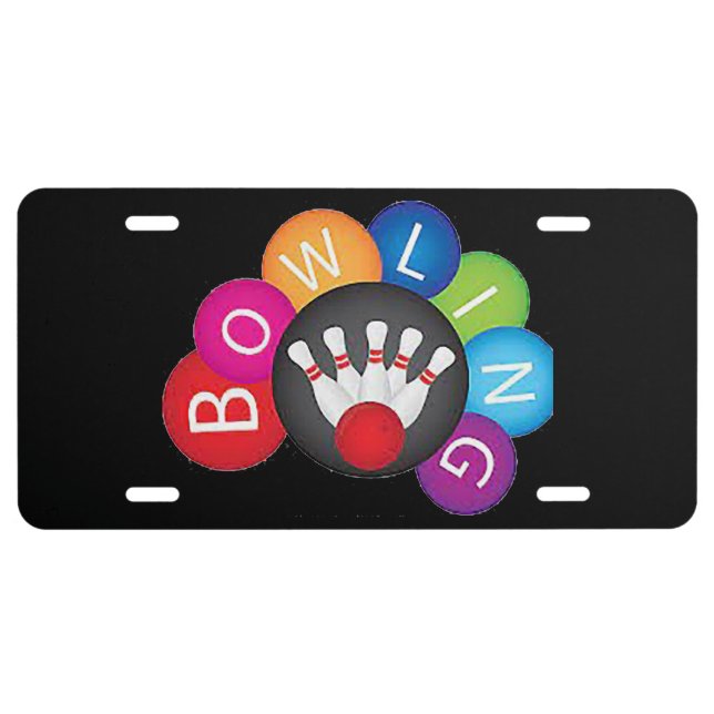 Bowling License Plate (Front)