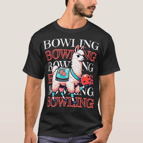 Bowling llama T_Shirt