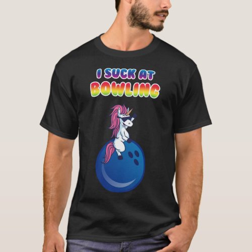 Bowling Loser Funny Unicorn Bowling Competition Gi T_Shirt