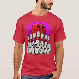 Bowling Lover Bowling Pins Halloween T T-Shirt