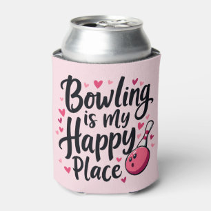 Bowling Lover Cute Retro Aesthetic Sports Design Can Cooler