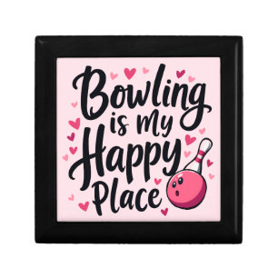 Bowling Lover Cute Retro Aesthetic Sports Design Gift Box