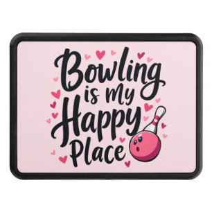 Bowling Lover Cute Retro Aesthetic Sports Design Hitch Cover
