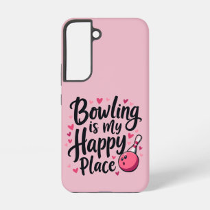 Bowling Lover Cute Retro Aesthetic Sports Design Samsung Galaxy S22 Case