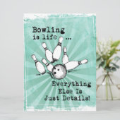 Bowling Lover Gift, Funny Bowling Player Gift (Standing Front)