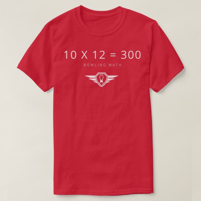 Bowling Math T T-Shirt (Design Front)