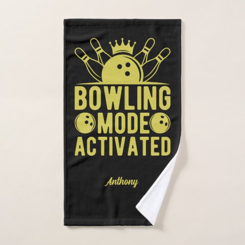 Bowling Mode Activated Funny Named Cool Hand Towel