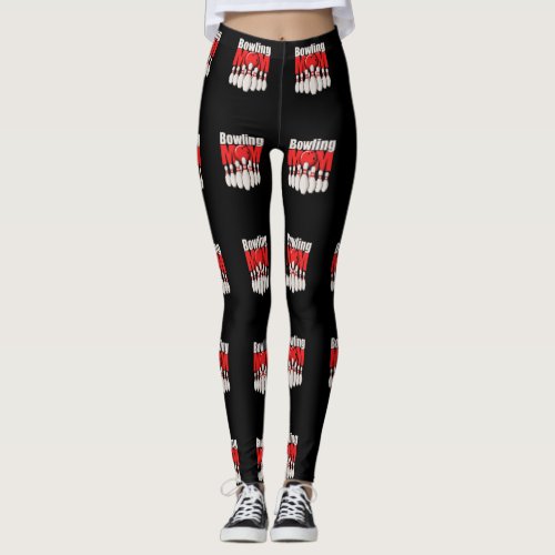 Bowling Mom Bowler Sport Leggings