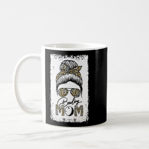 Bowling Mom Cute Leopard Cheetah Women Mother Mama Coffee Mug