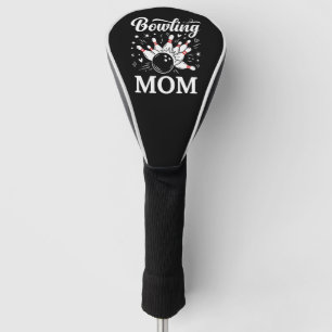 Bowling Mom Heart Pins Funny League Mothers Day Golf Head Cover