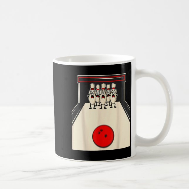 Bowling N Ed Ns Funny Bowler Player Kids Boys Men  Coffee Mug (Right)
