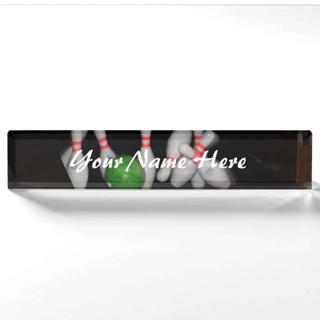 Bowling Name Desk Plate (Front)