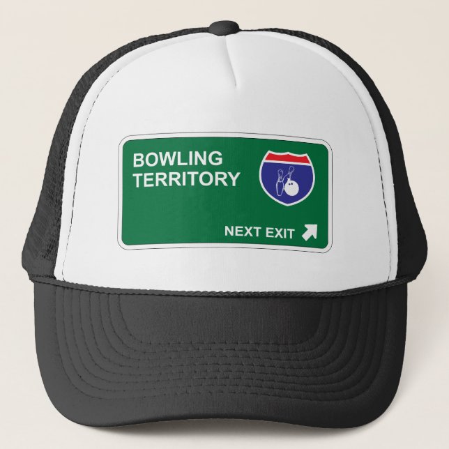 Bowling Next Exit Trucker Hat (Front)