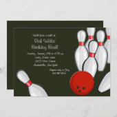 Bowling Night Invitation (Front/Back)