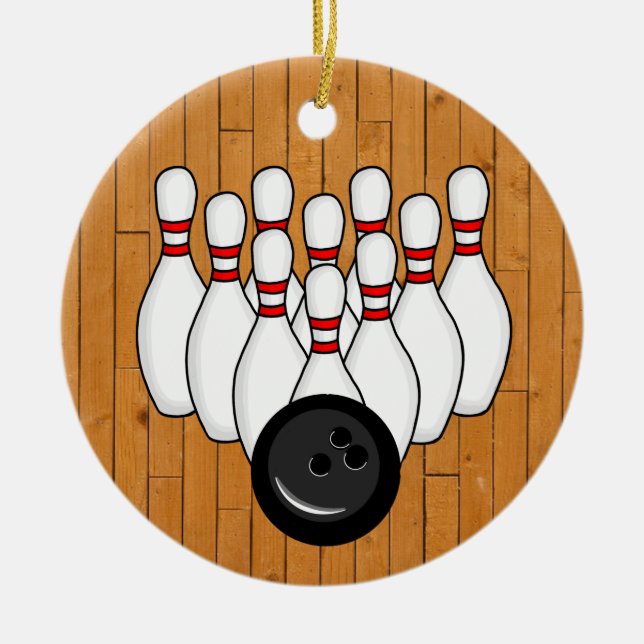  Bowling Ornament for your Favorite Bowler (Front)