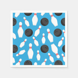 Bowling Paper Napkins, Strike Party Supplies Napkins