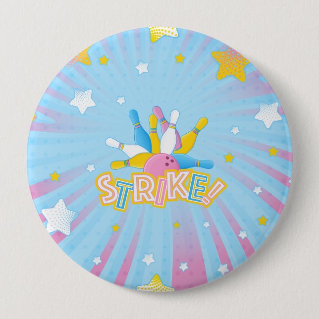 Bowling Party  Button (Front)