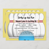 Bowling Party Invitation (Front/Back)