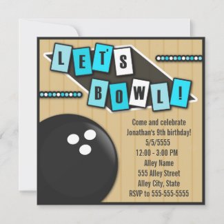 Bowling Party Invitation