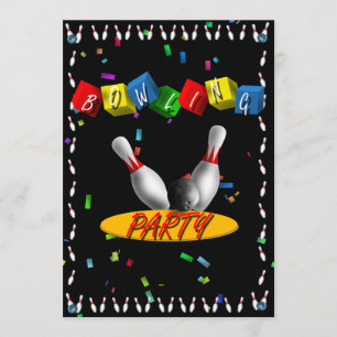 Bowling Party Invitation