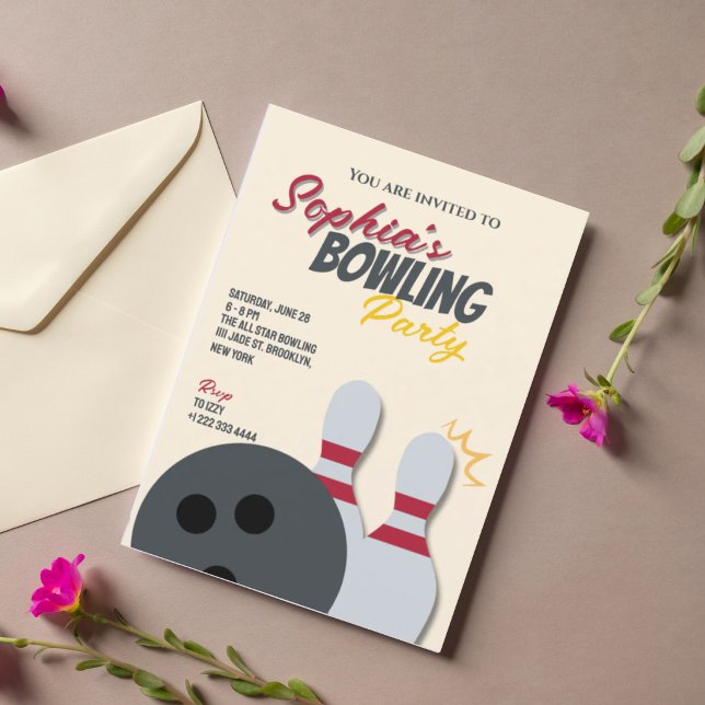 Bowling Party Invitation (Creator Uploaded)