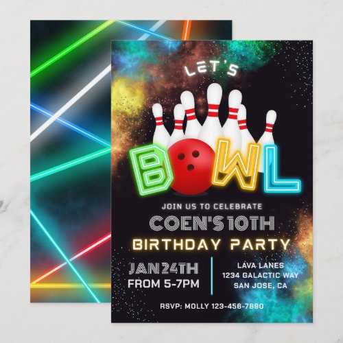 Bowling Party Invitation | Bowling Invitations