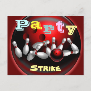 Bowling Party Invitations