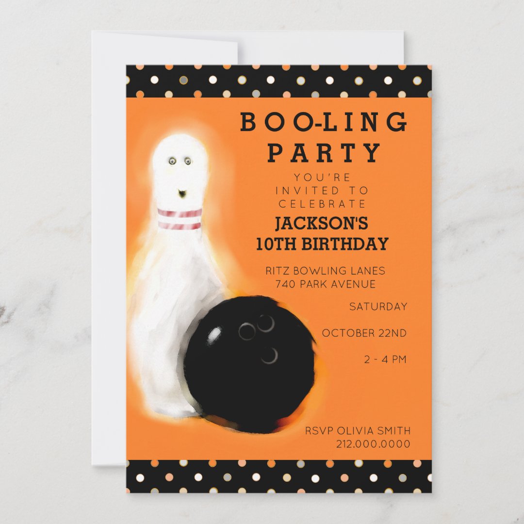 Bowling Party Invitations Zazzle