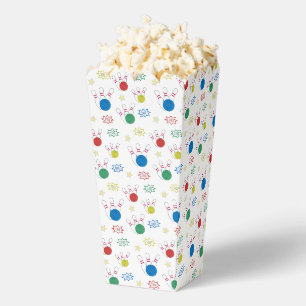 Bowling Pattern Popcorn Favor Boxes