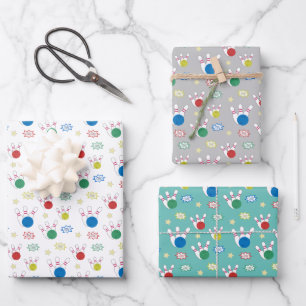 Bowling Pattern  Wrapping Paper Sheets