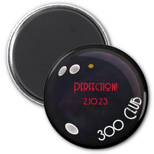 Bowling Perfection 300 Club Magnet
