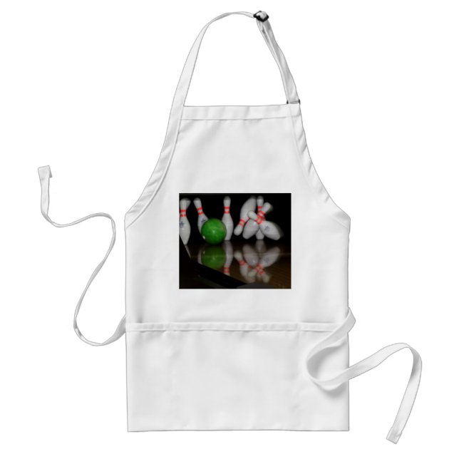 Bowling pin adult apron (Front)
