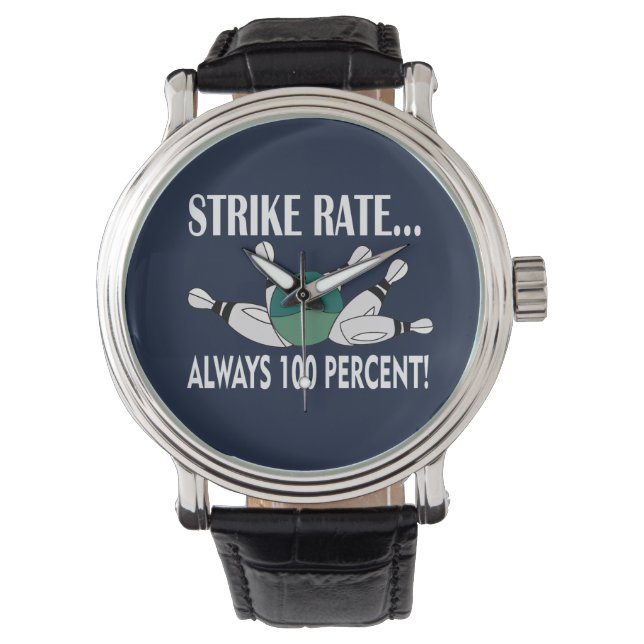 Bowling Pin Ball Strike Team  Watch (Front)