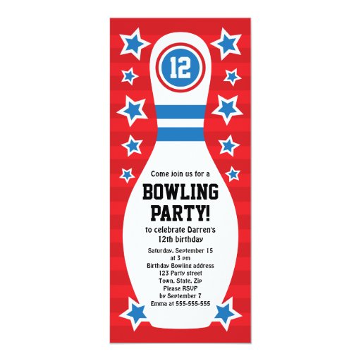 Bowling Pin Invitation Template 5