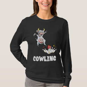 Bowling Pin Cow Funny Bowling Bowler Strike Bowlin T-Shirt
