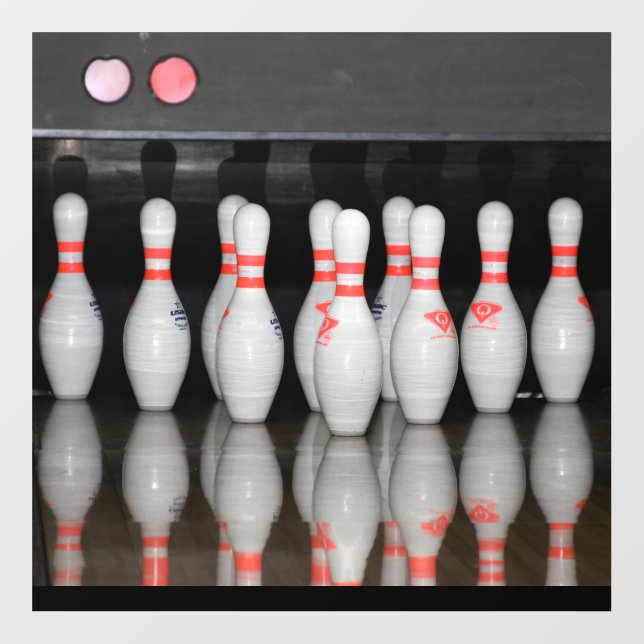 Bowling Pin Floor Decals (Front)
