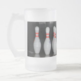 Bowling Pin Frosted Mug