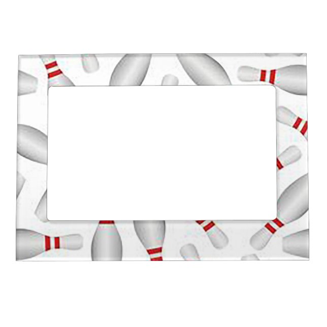 Bowling Pin Magnetic Picture Frame (Front)