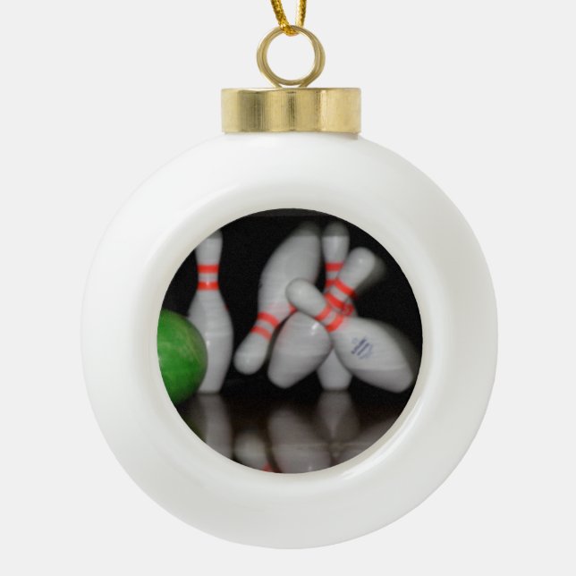 Bowling Pin Ornament (Front)