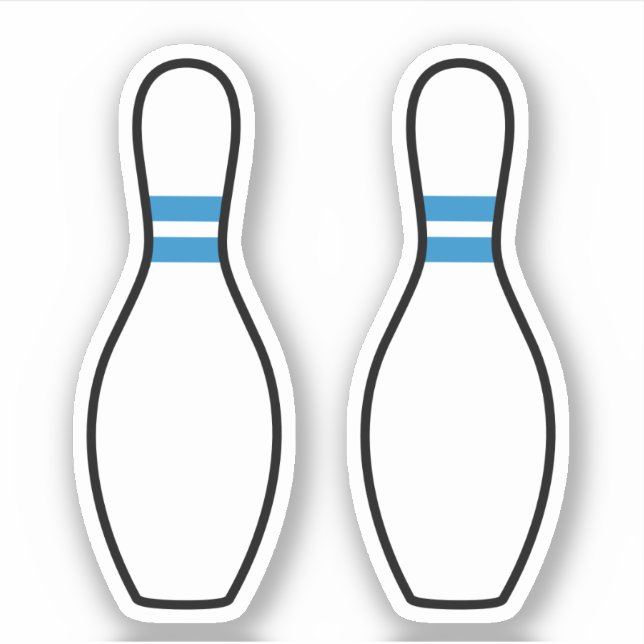 Bowling pin stickers (Front)