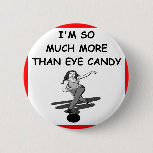 bowling pinback button