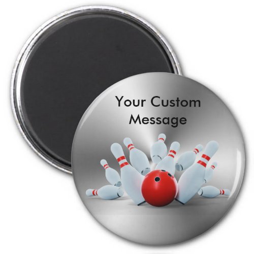 Bowling pins 10 Pin Bowling Ball Custom Magnet