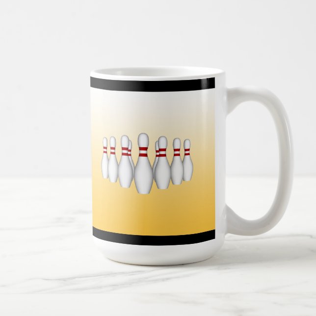 Bowling Pins: 3D Model: Coffee Mug (Right)