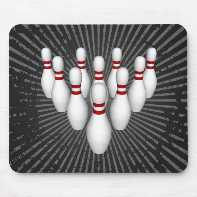 Bowling Pins: 3D Model: Mousepad (Front)