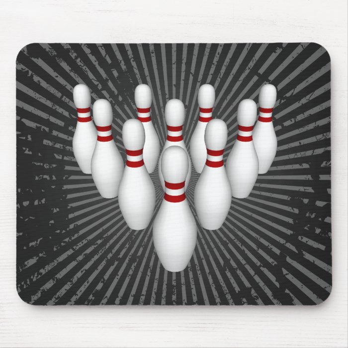 Bowling Pins 3D Model Mousepad