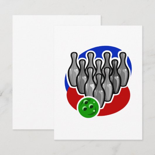 Bowling Pins and Ball (Front/Back)