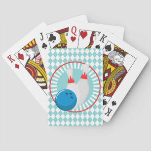 Bowling Pins - Bowling Ball - Cute Sports Poker Cards