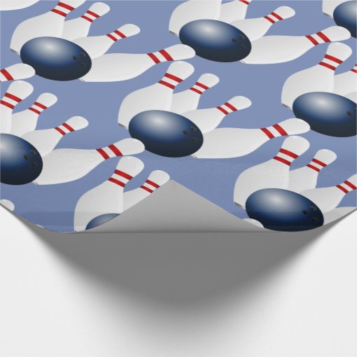 Bowling Pins Bowling Ball Print Wrapping Paper Zazzle